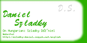 daniel szladky business card